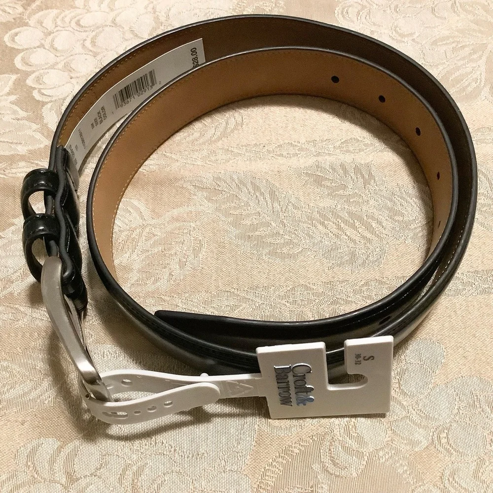 NWT Croft And Barrow Men’s Small Belt 30-32 Black